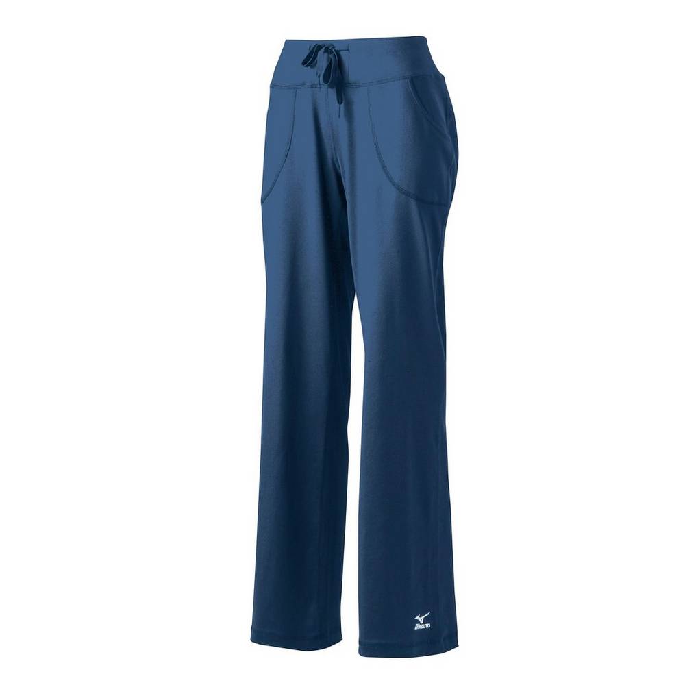 Calças Mizuno Straight Long - Mulher - Azul Marinho - MFRYZ9462